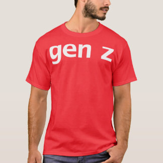 Camiseta Tipografía mínima de Gen Z