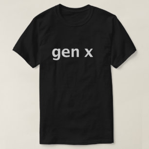 Camiseta Tipografía Mínima Gen X