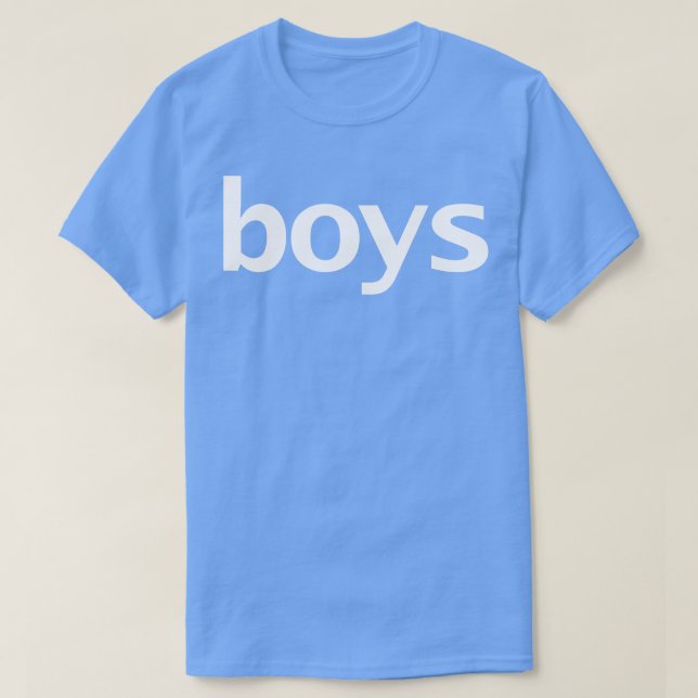 Camiseta Tipografía mínima para niños Texto blanco (Diseño del anverso)