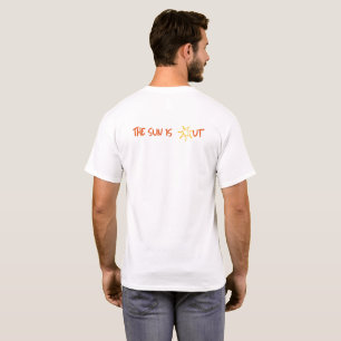 Camiseta Tipografía minimalista de sol radiante