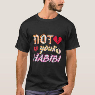 Camiseta Tipografía minimalista No tu Habibi