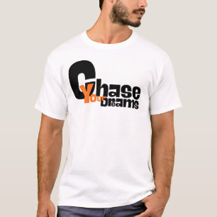 Camiseta Tipografía Minimalista Persigue Tus Sueños Motivac