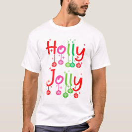 Camiseta Tipografía moderna de Holly Jolly