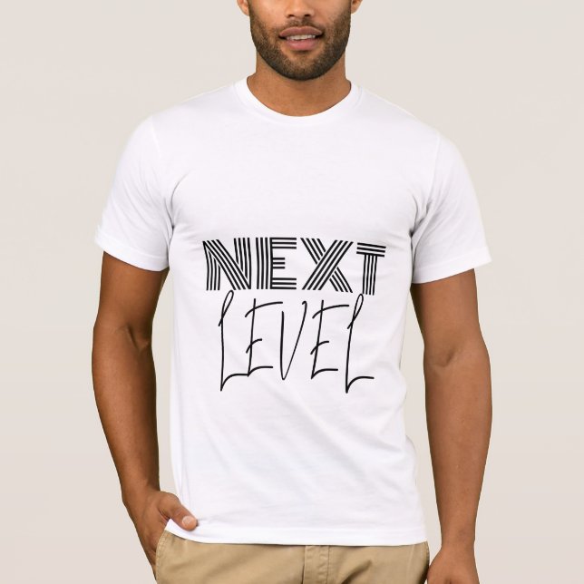 Camiseta Tipografía moderna de próximo nivel (Anverso)