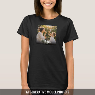 Camiseta Tipografía moderna de recuerdo de foto establecida
