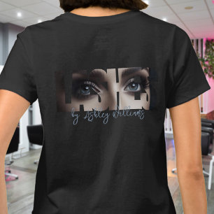 Camiseta Tipografía moderna "Pestañas de" artista de pestañ