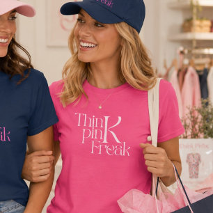 Camiseta Tipografía Moderna y Atrevida de Rosa Extravagante