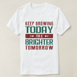 Camiseta Tipografía Motivacional Crece Hoy