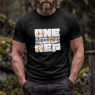 Camiseta Tipografía Motivacional de Gimnasio Una Repetición