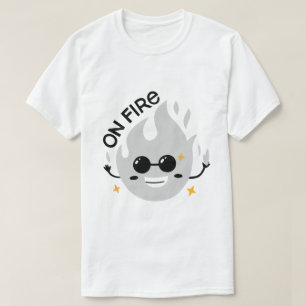 Camiseta Tipografía motivacional 'En Llamas'