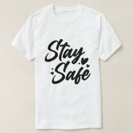 Camiseta Tipografía Motivacional Minimalista de Mantente Se