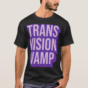 Camiseta Tipografía musical de la Transvision Vamp 80