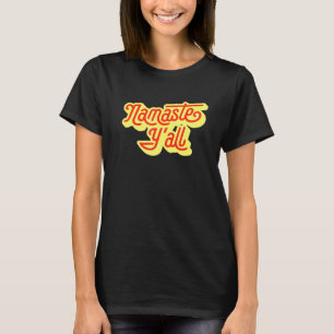 Camiseta Tipografía Namaste Yall Yoga Sureño Ochentas 6