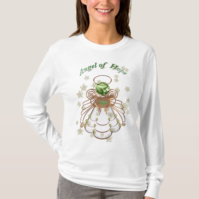 Camiseta Tipografía Navidades bronce Ángel de la Esperanza  (Anverso)