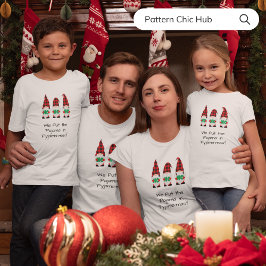 Camiseta Tipografía Navidades de la familia Pajama Blanco M