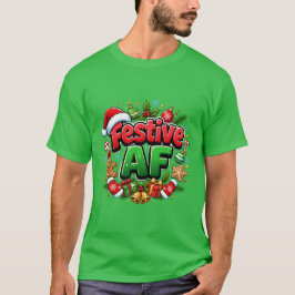 Camiseta Tipografía Navideña AF
