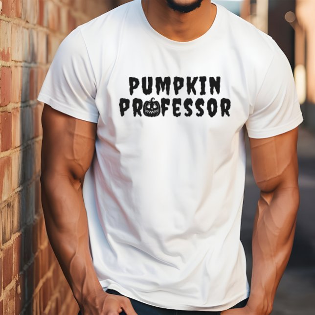 Camiseta Tipografía negra del profesor de calabaza (Subido por el creador)