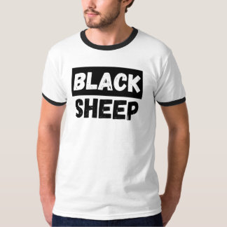 Camiseta Tipografía Negra Oveja Rebelde Entourage Diseño