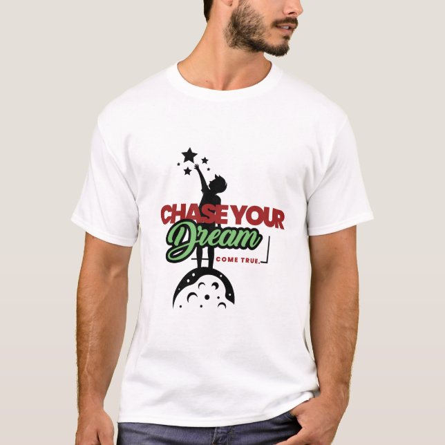 Camiseta tipografía negra verde (Anverso)