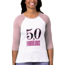Tipografía Negra y Rosa de 50 & Fabuloso Cumpleaño