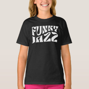 Camiseta Tipografía Negrita de Música Jazz Funky
