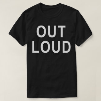 Camiseta Tipografía Negrita en Voz Alta Diseño de Texto Min