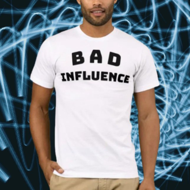 Camiseta Tipografía Negrita Mala Influencia (Subido por el creador)