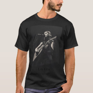 Camiseta tipografía para la portada del álbum de música de
