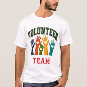 Camiseta ❤️ Tipografía para personal del equipo de voluntar