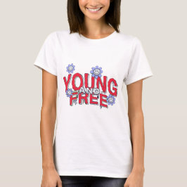 Camiseta tipografía púrpura