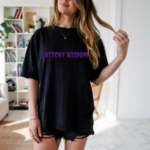 Camiseta Tipografía púrpura de Wisdom