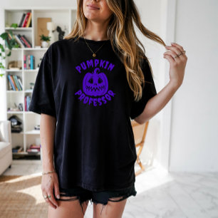 Camiseta Tipografía púrpura del profesor Fanny pumpkin