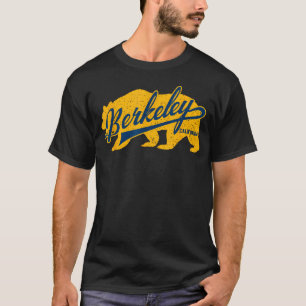 Camiseta Tipografía Retro de Berkeley Inside Bear