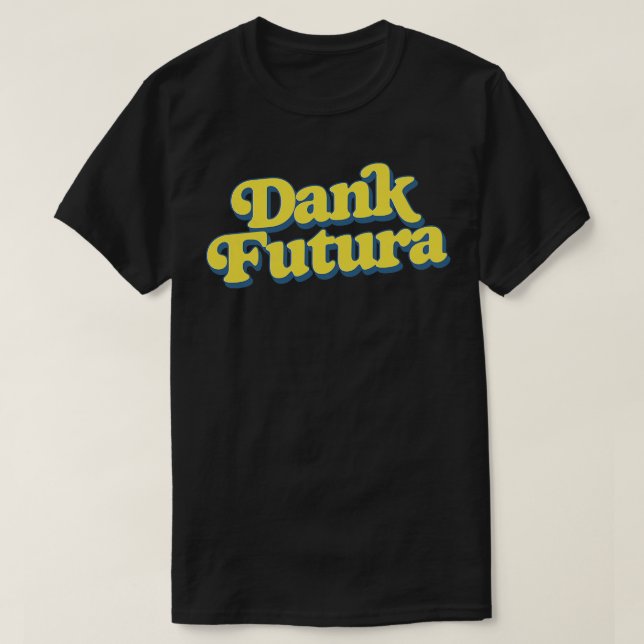 Camiseta Tipografía retro de Dank Futura (Diseño del anverso)