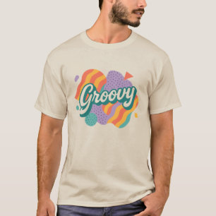 Camiseta Tipografía retro de Groovy