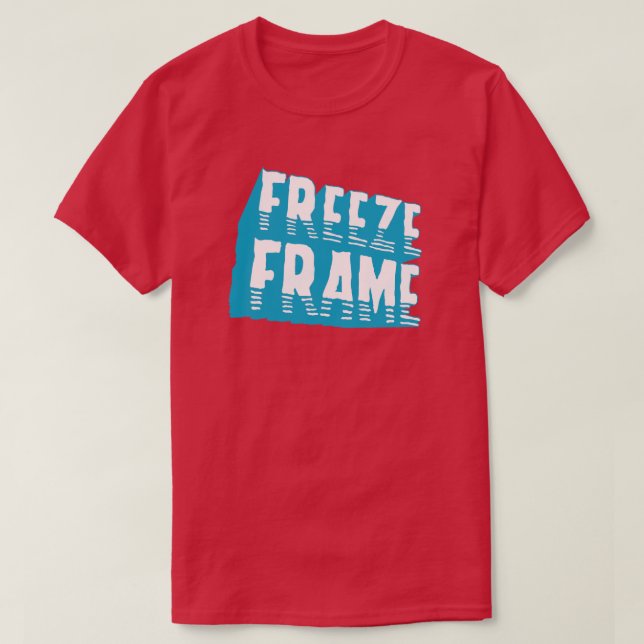 Camiseta Tipografía retro de marco congelado Cultura pop de (Diseño del anverso)