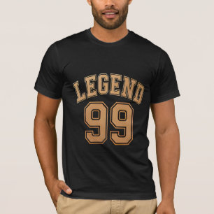 Camiseta Tipografía Retro Deportiva Leyenda 99