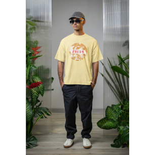 Camiseta Tipografía Retro Fresca Estética Gráfica de Palma