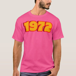 Camiseta Tipografía Retro Funky De Los 70 De 1972 En Estilo