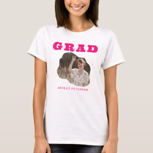 Camiseta Tipografía Retro Moderna Graduación De Foto De Col