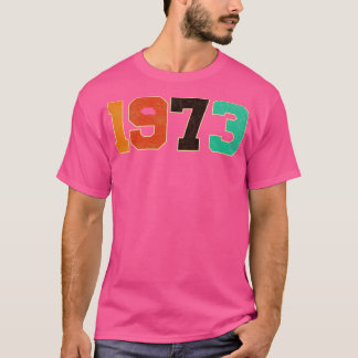 Camiseta Tipografía retro vintage de 1973