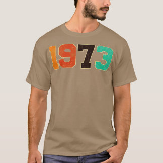 Camiseta Tipografía retro vintage de 1973