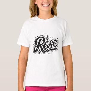 Camiseta Tipografía Rosa - Elegancia caprichosa