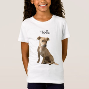 Camiseta Tipografía simple imagen de perro Personalizado pe