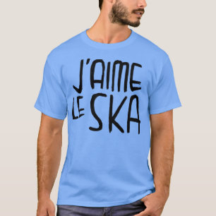 Camiseta Tipografía ska me encanta la música ska francesa J