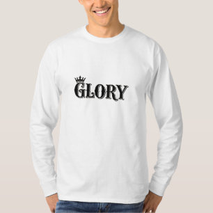 Camiseta Tipografía Vintage Royal Glory Corona Arte