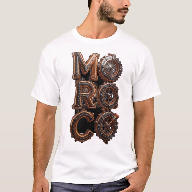Camiseta tipográfica de engranajes industriales St (Anverso)