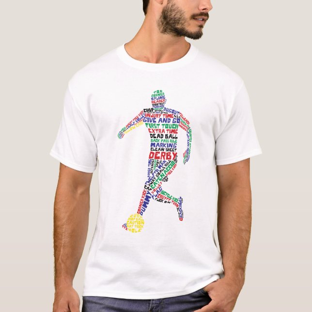 Camiseta tipográfica de jugador de fútbol (Anverso)