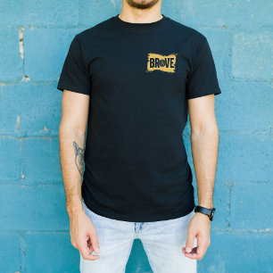 Camiseta tipográfica de ropa urbana atrevida y aud