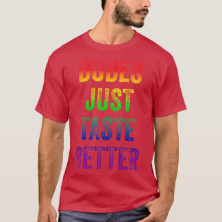 Camiseta Tipos Acaban de Sonar Mejor Gay Distressedet retro